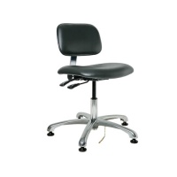 Bevco 4050E3 ESD ISO 6 Cleanroom Vinyl Chair Non-Tilt with Specifications