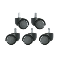Bevco 4550S-5 Dual Wheel Hard Floor Casters for 6000 Series Chairs - 5 Pack