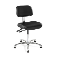 Bevco 5051C2 Doral ISO 5 Cleanroom Vinyl Chair Articulating Seat and Back Tilt with Specifications