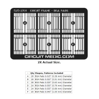 Circuit Medic 525-2701-2 Circuit Frame, BGA Pads, Tin/Lead Plated