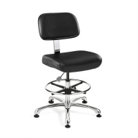 Bevco 5550C2 Doral ISO 5 Cleanroom Vinyl Chair with Non Tilt and Specifications