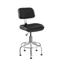 Bevco 5610E2 ESD and ISO 5 Cleanroom Vinyl Chair with Specifications