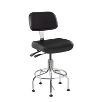 Bevco 5611E2 Doral ESD and ISO 5 Cleanroom Vinyl Chair with Specifications