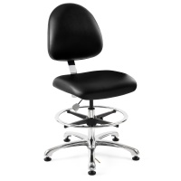 Bevco 9550ME2 Integra ECR ESD Cleanroom Class 100 Vinyl Chair Medium Back with Specifications