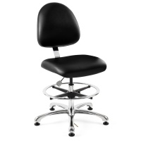Bevco 9550ME3 Integra ECR ESD Cleanroom Class 1000 Vinyl Chair Medium Back with Specifications