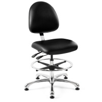 Bevco 9551MC2 Integra CR Cleanroom Class 100 Vinyl Chair Medium Back with Specifications