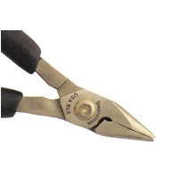 Swanstrom BL6 Plier, Long Nose, Serrated, 6in., Black-Tex Handles
