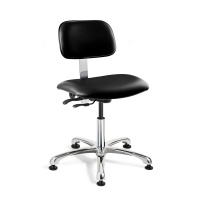 Bevco 4051C3-BLK Westmound ISO 6 Cleanroom Vinyl Black Chair with Specifications