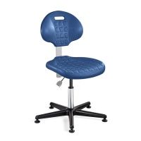 Bevco 7000C1-BLU Everlast ISO 4 Cleanroom Black Polyurethane Chair with Specifications