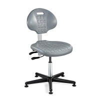 Bevco 7001C1-GRY Everlast ISO 4 CLeanroom Gray Polyurethane Chair