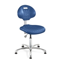 Bevco 7050C1-BLU Everlast ISO 4 Cleanroom Blue Polyurethane Chair with Specifications
