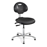 Bevco 7051C1-BLK Everlast ISO 4 Cleanroom Black Chair with Specifications