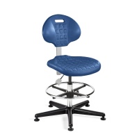 Bevco 7500C1-BLU Everlast ISO 4 Cleanroom Polyurethane Chair with Specifications