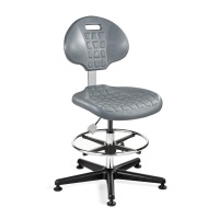 Bevco 7500C1-GRY Everlast ISO 4 Cleanroom Gray Polyurethane Chair with Specifications