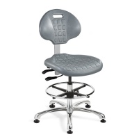 Bevco 7551C1-GRY Everlast ISO 4 Cleanroom Gray Polyurethane Chair with Specifications