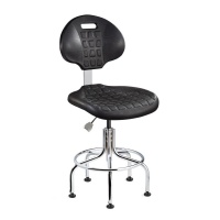 Bevco 7610C1-BLK Everlast ISO 4 Cleanroom Black Polyurethane Chair with Specifications