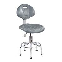 Bevco 7610C1-GRY Everlast Gray ISO 4 Cleanroom Polyurethane Chair Non Tilt with Specifications