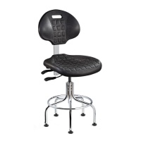 Bevco 7611C1-BLK Everlast Black ISO 4 Cleanroom Polyurethane Chair with Specifications
