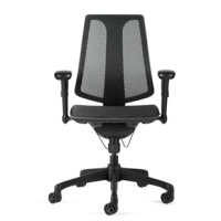 Bevco MM6077V Modern Mesh Chair with Adjustable Height, Lumbar Support, and Wheel Casters