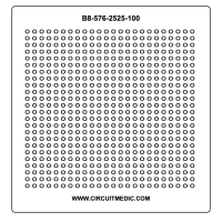 CircuitMedic B8-576-2525-100 Flextac Rework Stencil 25 x 25 mm - Pack of 10