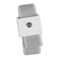 Desco ESD 09223 Wristband, Jewel, Adjustable Elastic, White, 4 mm