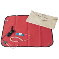 Desco 16475 Portable Red Mat with Wrist Strap- 18 x 22 in
