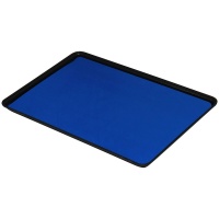Desco 66222 Dark Blue Dual Layer Rubber Mat for Tray .060 x 16 x 24 in