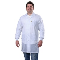 Desco 73639 Smock Statshield Labcoat Cuffs White 6x Large