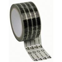 Desco 81230 Clear Wescorp Tape with Symbols 2 in x 72 yds
