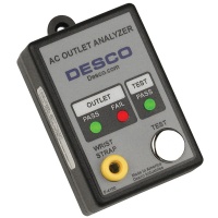 Desco 98132 AC Outlet Analyzer and Wrist Strap Tester 120 VAC