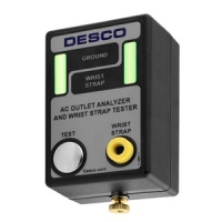 Desco 98133 AC Outlet Analyzer and Wrist Strap Tester, North America