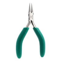 Excelta 2643 Two Star 4.75 inch Stainless Steel Round Nose Pliers