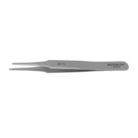 Excelta 2A-S Three Star 4.75 inch Flat Tip Electronic Style Tweezer