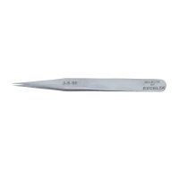 Excelta 3-S-SE Two Star 4.75 inch Fine Tip Electronic Style Tweezer