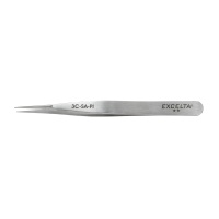 Excelta 3C-SA-PI Two Star 4.25 in. Fine Tip Electronic Style Tweezer