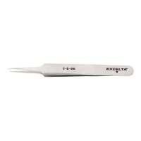 Excelta 5-S-SE One Star 4.25 inch Micro Tip Electronic Style Tweezer