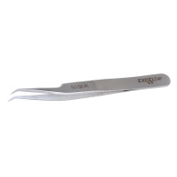 Excelta 50-SA-PI Two Star Micro Pointed Angled Tweezer 4.5 in