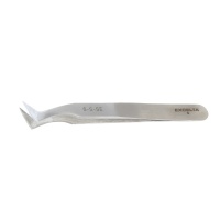 Excelta 6-S-SE One Star 4.5 inch Curved Electronic Style Tweezer
