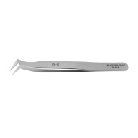 Excelta 6-S Three Star 4.5 inch Curved Electronic Style Tweezer