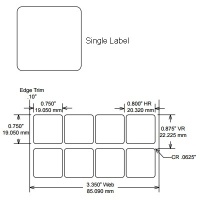Identco TTL123-411-10 Labels