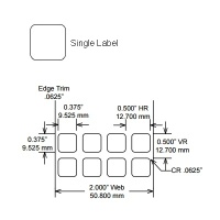 Identco TTL125-403-10 Labels