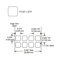 Identco TTL125-411-10 Labels