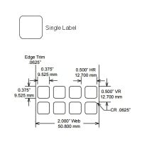 Identco TTL125-700-10 Labels