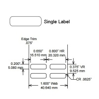 Identco TTL128-403-10 Labels