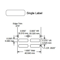 Identco TTL128-411-10 Labels