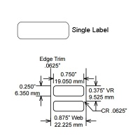 Identco TTL129-433-10 Labels