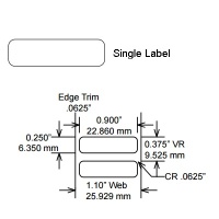 Identco TTL130-403-10 Labels