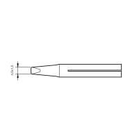 JBC Tools 0300608 T-40D Long Life Soldering Tip 4.5 x 1.5 mm x 15 mm
