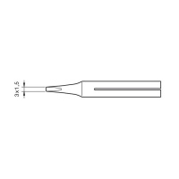 JBC Tools 0650606 T-25D Long Life Soldering Tip for 65ST Soldering Iron