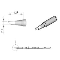 JBC Tools C105-127 Soldering Tip NANO 1 mm Bevel